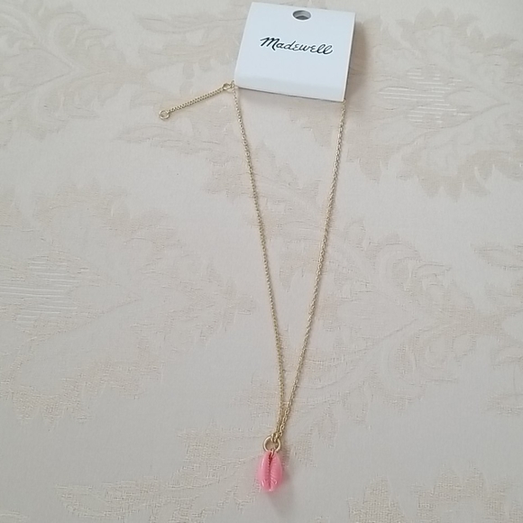 Madewell Painted Cowrie Shell Pendant Necklace - Picture 3 of 8